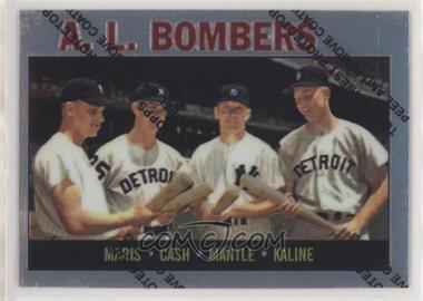 1997 Topps - Mickey Mantle Reprints - Finest #36 - Roger Maris, Norm Cash, Mickey Mantle, Al Kaline (1964 Topps)