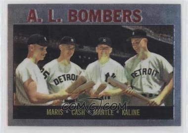 1997 Topps - Mickey Mantle Reprints - Finest #36 - Roger Maris, Norm Cash, Mickey Mantle, Al Kaline (1964 Topps)