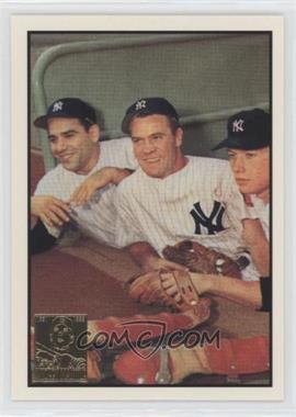 1997 Topps - Mickey Mantle Reprints #21 - Hank Bauer, Yogi Berra, Mickey Mantle (1953 Bowman Color)