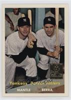 Mickey Mantle, Yogi Berra (1957 Topps)