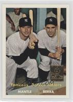 Mickey Mantle, Yogi Berra (1957 Topps)