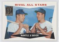 Mickey Mantle, Ken Boyer (1960 Topps)