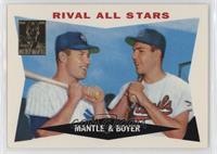 Mickey Mantle, Ken Boyer (1960 Topps) [EX to NM]