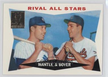 1997 Topps - Mickey Mantle Reprints #28 - Mickey Mantle, Ken Boyer (1960 Topps)