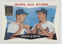 Mickey Mantle, Ken Boyer (1960 Topps)