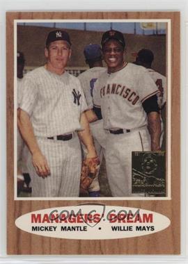 1997 Topps - Mickey Mantle Reprints #33 - Mickey Mantle, Willie Mays (1962 Topps; Elston Howard, Ernie Banks and Hank Aaron in the background) [Good to VG‑EX]