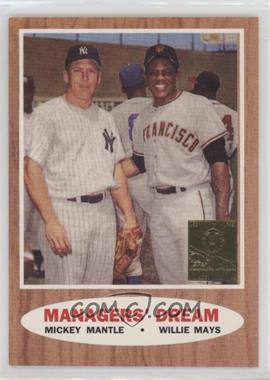 1997 Topps - Mickey Mantle Reprints #33 - Mickey Mantle, Willie Mays (1962 Topps; Elston Howard, Ernie Banks and Hank Aaron in the background)