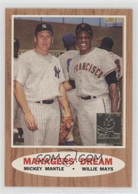 1997 Topps - Mickey Mantle Reprints #33 - Mickey Mantle, Willie Mays (1962 Topps; Elston Howard, Ernie Banks and Hank Aaron in the background)