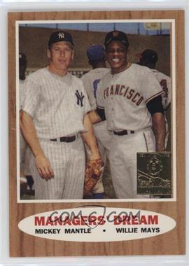 1997 Topps - Mickey Mantle Reprints #33 - Mickey Mantle, Willie Mays (1962 Topps; Elston Howard, Ernie Banks and Hank Aaron in the background)