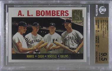 1997 Topps - Mickey Mantle Reprints #36 - Roger Maris, Norm Cash, Mickey Mantle, Al Kaline (1964 Topps) [BGS 9.5 GEM MINT]