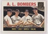 Roger Maris, Norm Cash, Mickey Mantle, Al Kaline (1964 Topps)