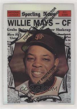 1997 Topps - Willie Mays Reprints - Finest Refractors #15 - Willie Mays (1961 Topps All-Star)