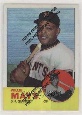 1997 Topps - Willie Mays Reprints - Finest Refractors #17 - Willie Mays (1963 Topps)