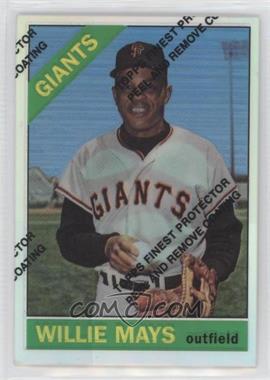 1997 Topps - Willie Mays Reprints - Finest Refractors #20 - Willie Mays (1966 Topps)