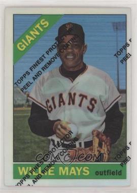 1997 Topps - Willie Mays Reprints - Finest Refractors #20 - Willie Mays (1966 Topps)