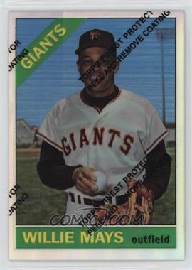 1997 Topps - Willie Mays Reprints - Finest Refractors #20 - Willie Mays (1966 Topps)