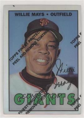 1997 Topps - Willie Mays Reprints - Finest Refractors #21 - Willie Mays (1967 Topps)
