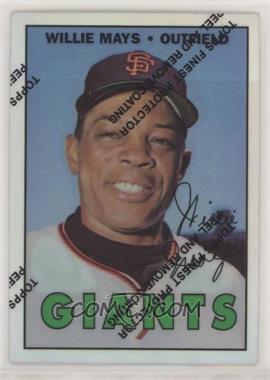 1997 Topps - Willie Mays Reprints - Finest Refractors #21 - Willie Mays (1967 Topps)