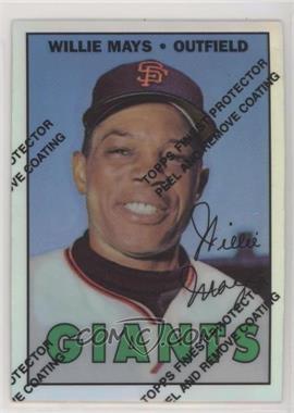 1997 Topps - Willie Mays Reprints - Finest Refractors #21 - Willie Mays (1967 Topps)