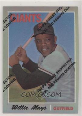 1997 Topps - Willie Mays Reprints - Finest Refractors #24 - Willie Mays (1970 Topps)