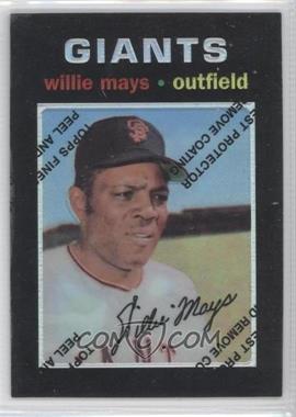 1997 Topps - Willie Mays Reprints - Finest Refractors #25 - Willie Mays (1971 Topps)