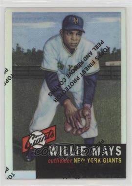 1997 Topps - Willie Mays Reprints - Finest Refractors #3 - Willie Mays (1953 Topps)