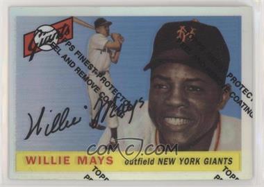 1997 Topps - Willie Mays Reprints - Finest Refractors #7 - Willie Mays (1955 Topps) [EX to NM]
