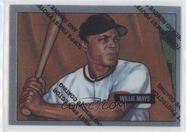 1997 Topps - Willie Mays Reprints - Finest #1 - Willie Mays (1951 Bowman)