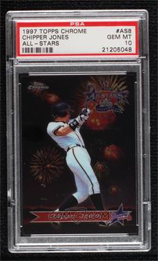 1997 Topps Chrome - All-Stars #AS8 - Chipper Jones, Ken Caminiti, Vinny Castilla [PSA 10 GEM MT]