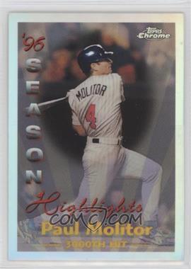 1997 Topps Chrome - [Base] - Refractor #164 - Paul Molitor [EX to NM]