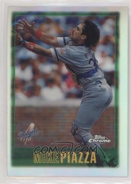 1997 Topps Chrome - [Base] - Refractor #9 - Mike Piazza [EX to NM]