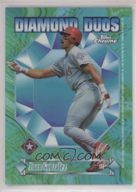 1997 Topps Chrome - Diamond Duos - Refractor #DD6 - Juan Gonzalez, Ivan Rodriguez