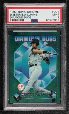 1997 Topps Chrome - Diamond Duos #DD2 - Derek Jeter, Bernie Williams [PSA 9 MINT]