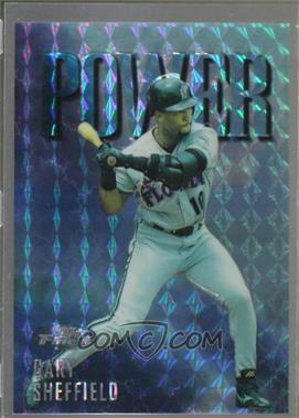 1997 Topps Finest - [Base] - Embossed Refractor #109 - Uncommon - Silver - Gary Sheffield