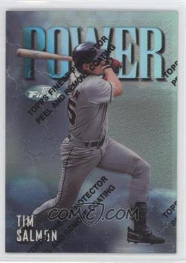 1997 Topps Finest - [Base] - Refractor #144 - Uncommon - Silver - Tim Salmon