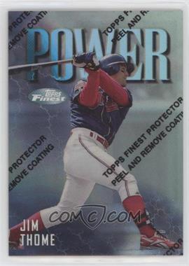 1997 Topps Finest - [Base] - Refractor #148 - Uncommon - Silver - Jim Thome