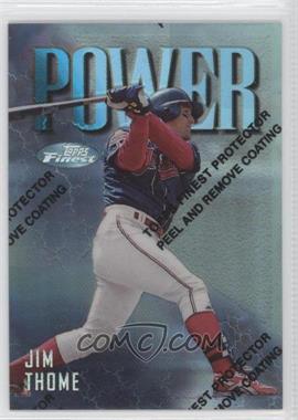 1997 Topps Finest - [Base] - Refractor #148 - Uncommon - Silver - Jim Thome