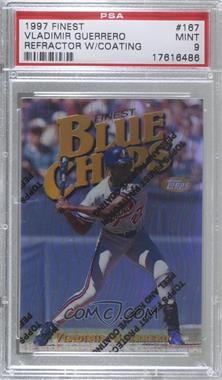 1997 Topps Finest - [Base] - Refractor #167 - Rare - Gold - Vladimir Guerrero [PSA 9 MINT]