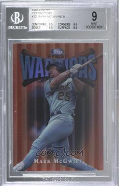 1997 Topps Finest - [Base] - Refractor #30 - Common - Bronze - Mark McGwire [BGS 9 MINT]