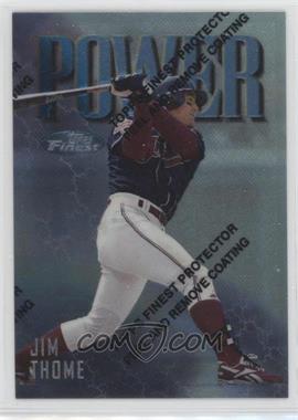 1997 Topps Finest - [Base] #148 - Uncommon - Silver - Jim Thome