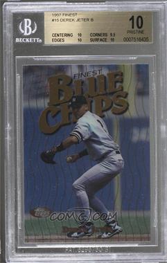 1997 Topps Finest - [Base] #15 - Common - Bronze - Derek Jeter [BGS 10 PRISTINE]