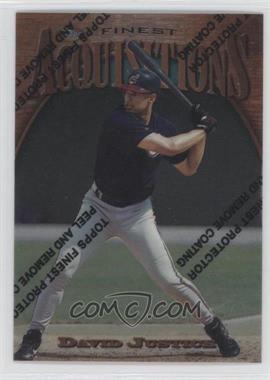 1997 Topps Finest - [Base] #271 - Common - Bronze - David Justice