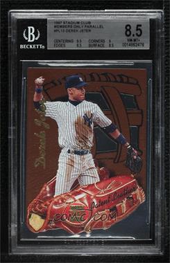 1997 Topps Stadium Club - Patent Leather - Members Only #PL13 - Derek Jeter [BGS 8.5 NM‑MT+]