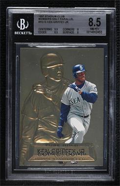 1997 Topps Stadium Club - Pure Gold - Members Only #PG 15 - Ken Griffey Jr. [BGS 8.5 NM‑MT+]