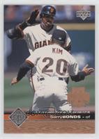 Barry Bonds (Posed with Andre Dawson on Back)