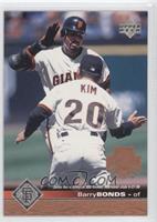 Barry Bonds (Posed with Andre Dawson on Back)