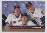 Chuck Finley (Posed with Mark Langston and Jim Abbott)