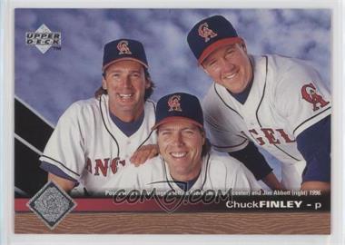 1997 Upper Deck - [Base] #295 - Chuck Finley (Posed with Mark Langston and Jim Abbott)