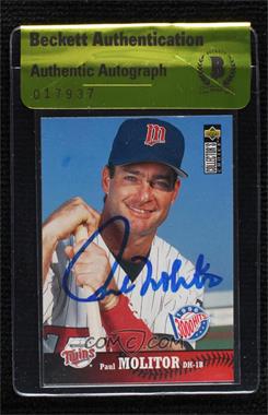 1997 Upper Deck Collector's Choice - [Base] #155 - Paul Molitor [BAS Authentic]