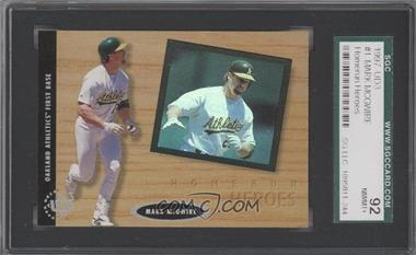 1997 Upper Deck UD3 - [Base] #1 - Mark McGwire [SGC 92 NM/MT+ 8.5]